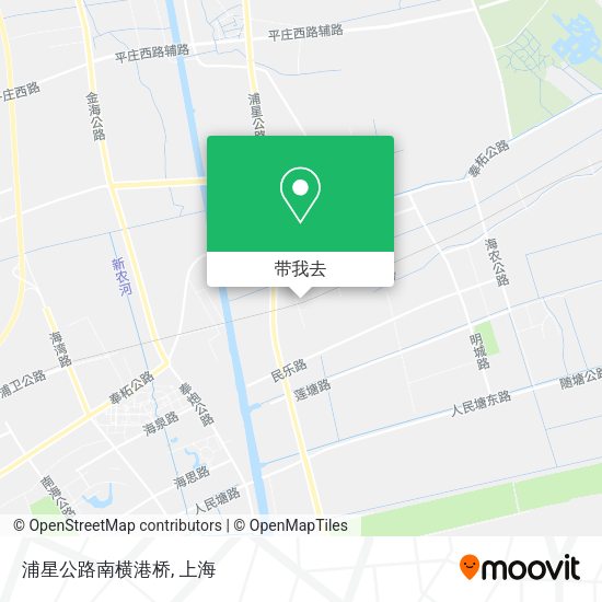 浦星公路南横港桥地图