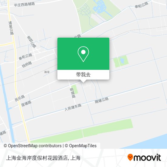 上海金海岸度假村花园酒店地图