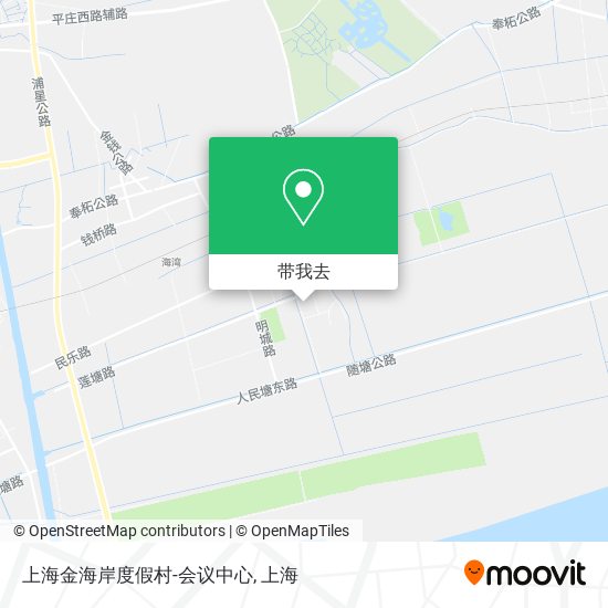 上海金海岸度假村-会议中心地图