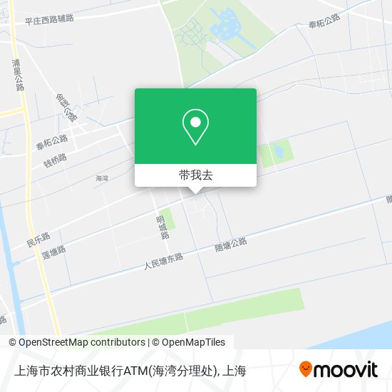 上海市农村商业银行ATM(海湾分理处)地图