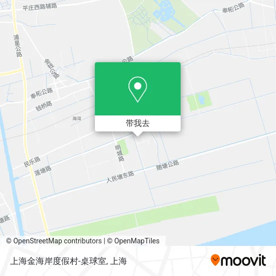 上海金海岸度假村-桌球室地图