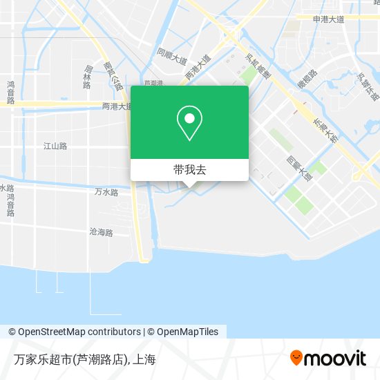 万家乐超市(芦潮路店)地图