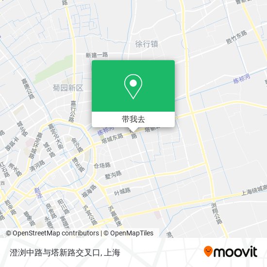 澄浏中路与塔新路交叉口地图