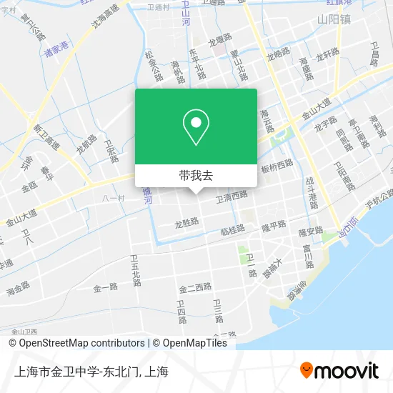 上海市金卫中学-东北门地图