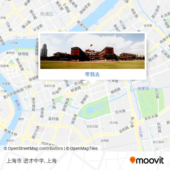 上海市 进才中学地图
