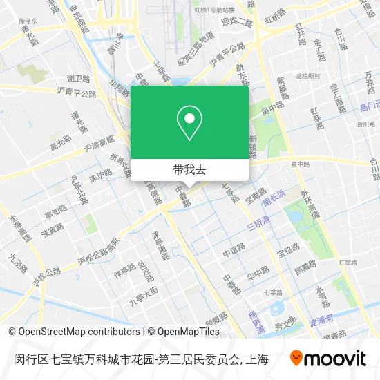 闵行区七宝镇万科城市花园-第三居民委员会地图