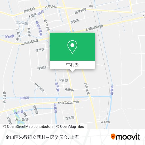 金山区朱行镇立新村村民委员会地图