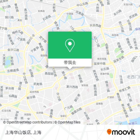 上海华山饭店地图