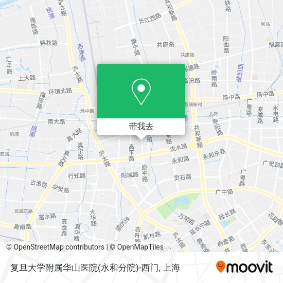 复旦大学附属华山医院(永和分院)-西门地图