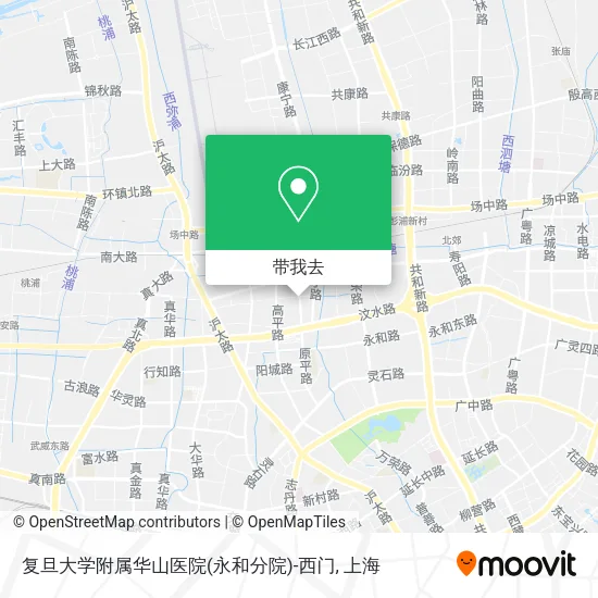 复旦大学附属华山医院(永和分院)-西门地图