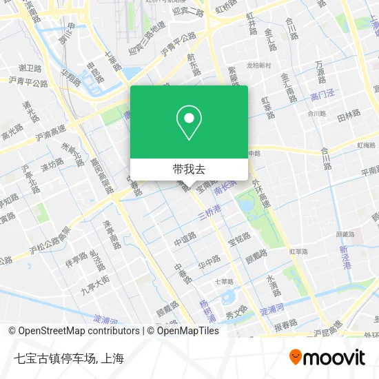 七宝古镇停车场地图