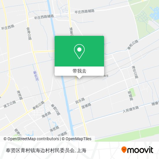 奉贤区青村镇海边村村民委员会地图