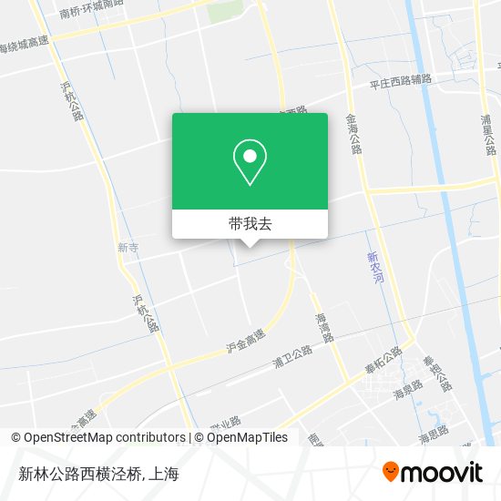 新林公路西横泾桥地图