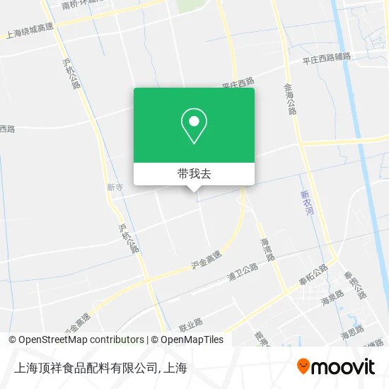 上海顶祥食品配料有限公司地图
