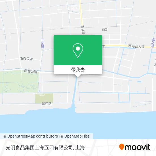 光明食品集团上海五四有限公司地图