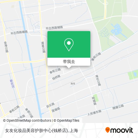女友化妆品美容护肤中心(钱桥店)地图