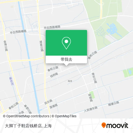 大脚丫子鞋店钱桥店地图