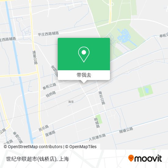 世纪华联超市(钱桥店)地图