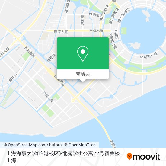 上海海事大学(临港校区)-北苑学生公寓22号宿舍楼地图