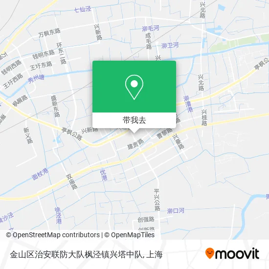金山区治安联防大队枫泾镇兴塔中队地图