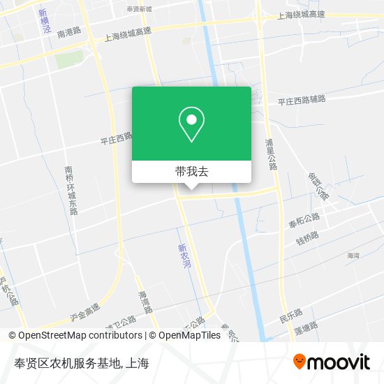 奉贤区农机服务基地地图