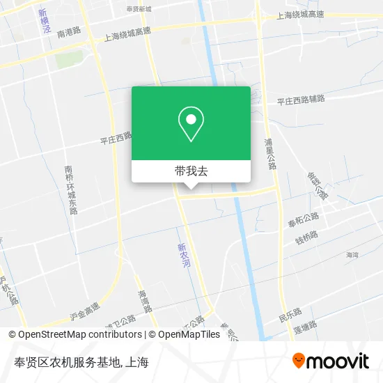 奉贤区农机服务基地地图