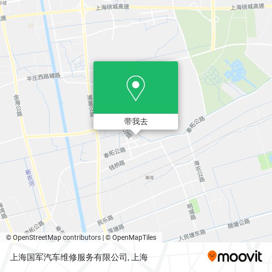 上海国军汽车维修服务有限公司地图