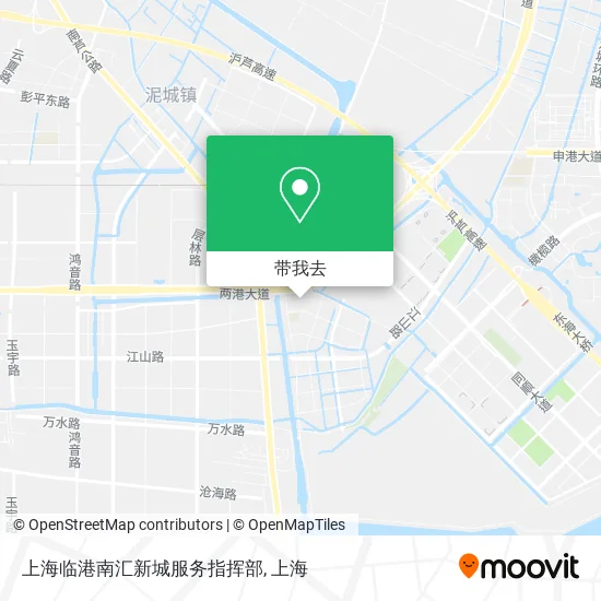 上海临港南汇新城服务指挥部地图