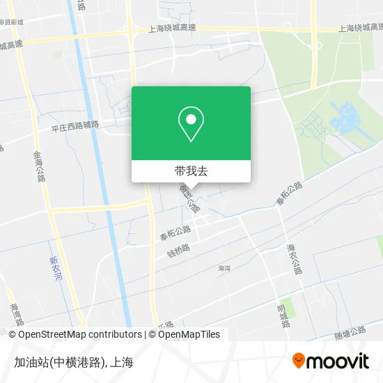 加油站(中横港路)地图