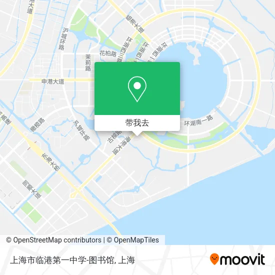 上海市临港第一中学-图书馆地图