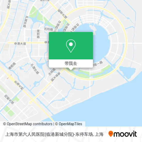 上海市第六人民医院(临港新城分院)-东停车场地图