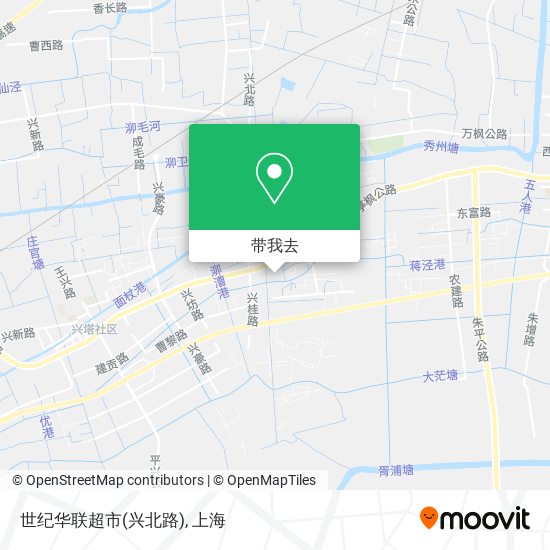 世纪华联超市(兴北路)地图