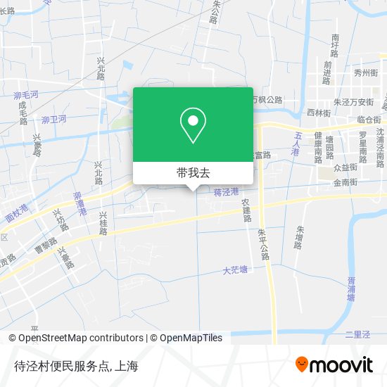待泾村便民服务点地图
