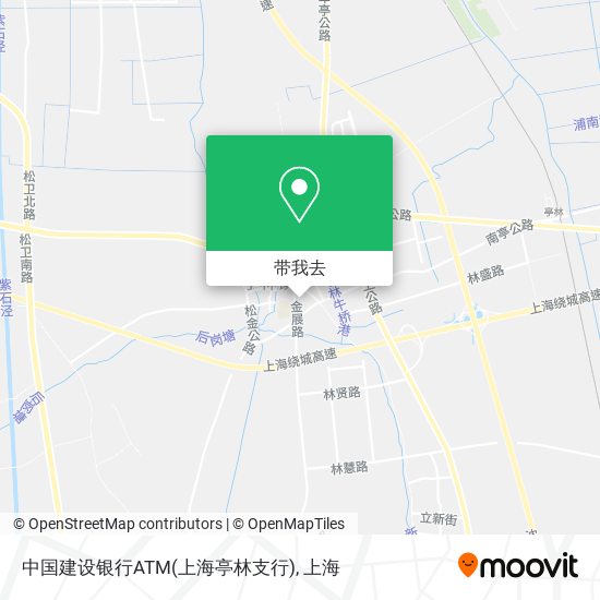 中国建设银行ATM(上海亭林支行)地图