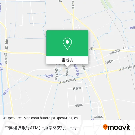 中国建设银行ATM(上海亭林支行)地图