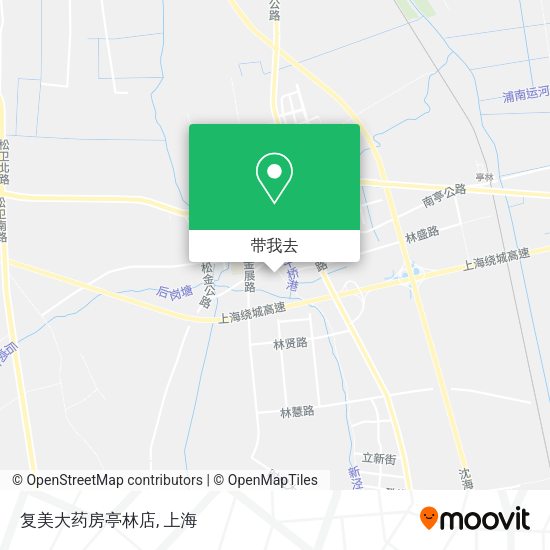 复美大药房亭林店地图