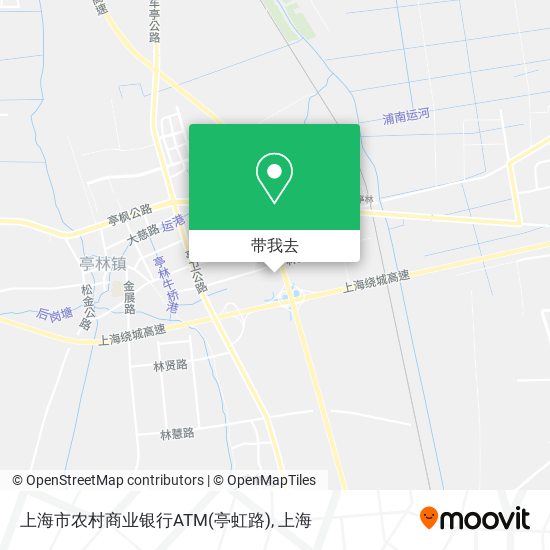上海市农村商业银行ATM(亭虹路)地图