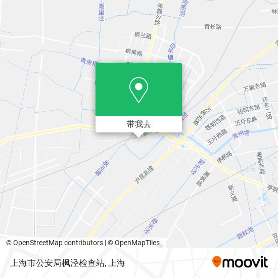 上海市公安局枫泾检查站地图