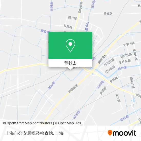 上海市公安局枫泾检查站地图