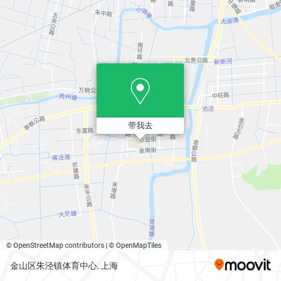 金山区朱泾镇体育中心地图
