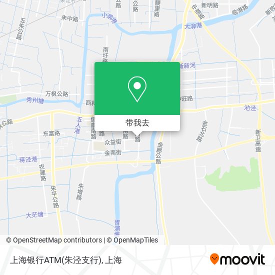 上海银行ATM(朱泾支行)地图