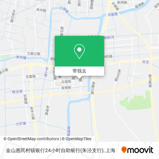 金山惠民村镇银行24小时自助银行(朱泾支行)地图