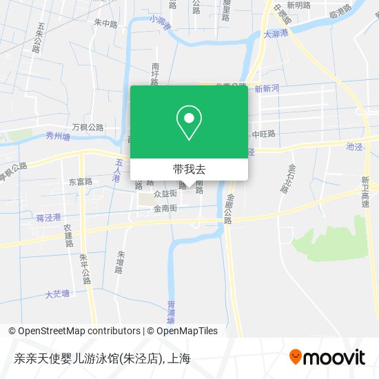 亲亲天使婴儿游泳馆(朱泾店)地图