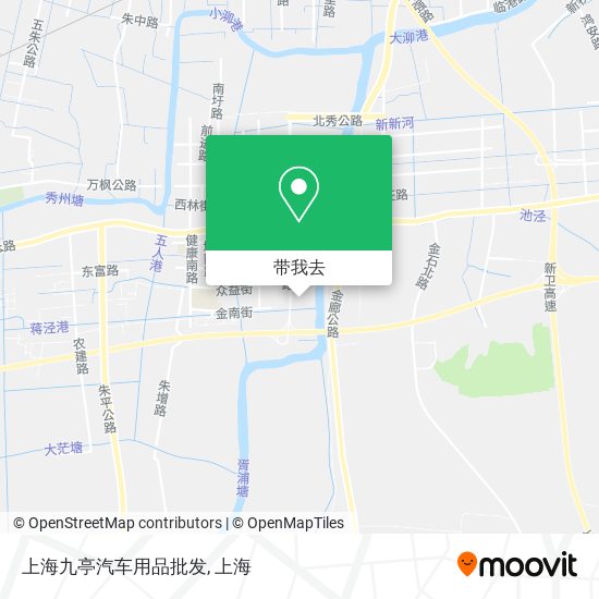 上海九亭汽车用品批发地图