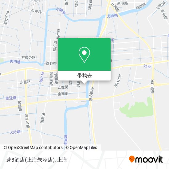 速8酒店(上海朱泾店)地图