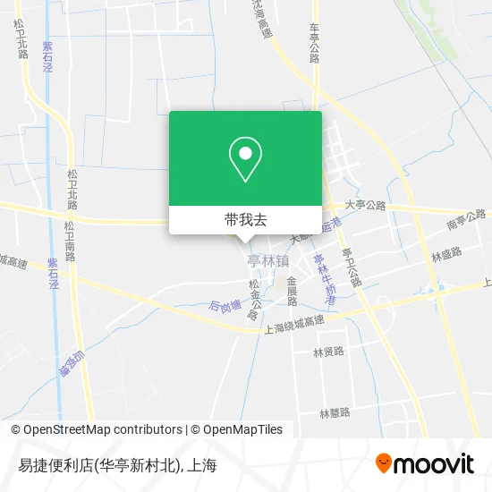 易捷便利店(华亭新村北)地图