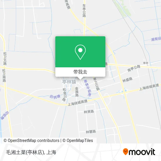 毛湘土菜(亭林店)地图