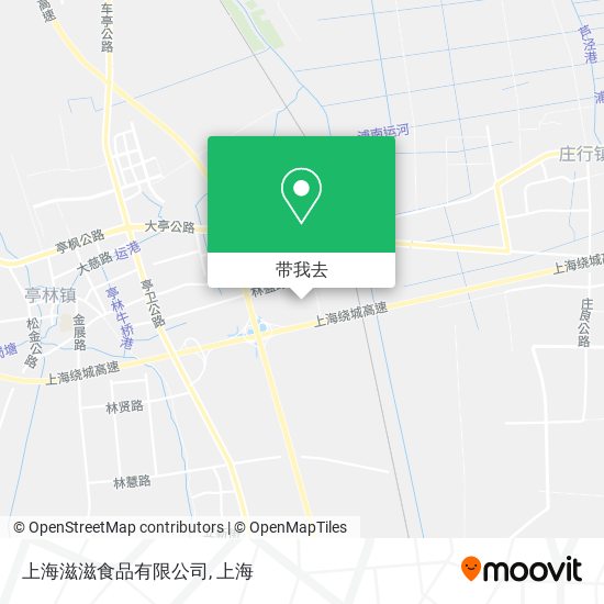 上海滋滋食品有限公司地图