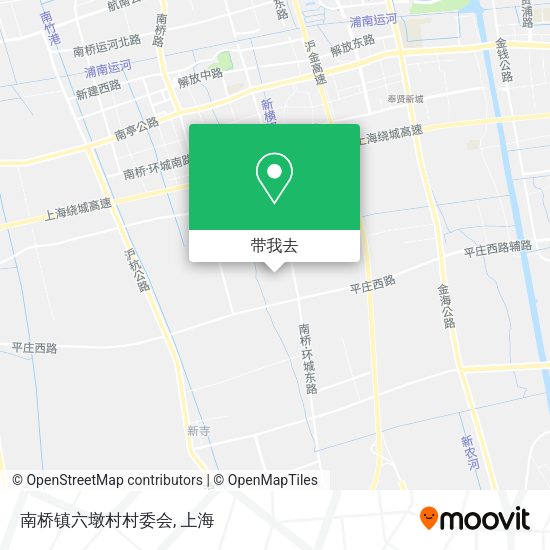 南桥镇六墩村村委会地图