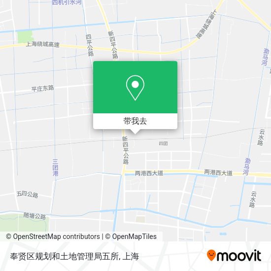奉贤区规划和土地管理局五所地图